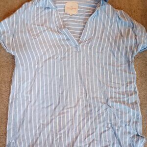 Beachcore Striped Cap Sleeve Top